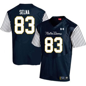 Notre Dame Fighting Irish Men's Charlie Selna #83 Navy Under Armour Alternate Authentic Stitched College NCAA Football Jersey DSX3799XK